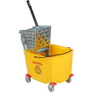 Plastic 360 Spin Mop Bucket With Iron Wringer on Wheels Cheap Floor Cleaning Water Mop And Bucket