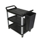 Commercial Heavy Duty 3-Tier Rolling Service/Utility/Push Cart For Food service/Restaurant/Cleaning/Workplace
