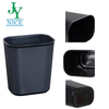 Low Price 8L 15L Waste Paper Barrel without Lid PP Plastic Commercial Office Toilet Top-open Dustbin
