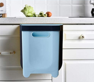 Green Waste Bin Blue Color Garden Waste Bin Collection Trash Can Rubbish Bin