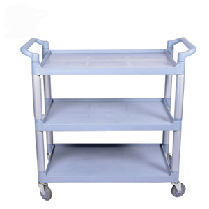 3 Shelf Compact Food Hotel Restaurant Tea Service Trolley Plastic Utility Tool Cart