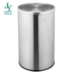Swing Top Stainless Steel Colorful Powder Coating Iron Metal Hotel Residential Trash Cans Recycling Bin Waste Can