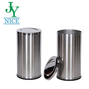 Turn Cover Waste Bin Steel with Powder Coating Trash Can Storage Bin, Cheap Waste Garbage Bin