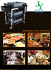 Stainless Steel Kitchenware food service collecting cart kitchen PP plastic tableware collection trolley