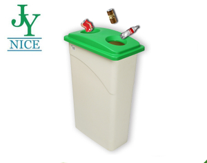87Qt. Bottle Classification Dustbin With Lid Waste Container Square Park Ash Bin with Lid Slim Jim Plastic Waste Bin