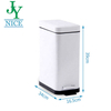 2021 New Arrival Stainless Steel Trash Can Soft Step for Kitchen Office with Pedal Garbage Bin Silent Gentle Close