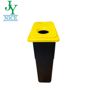Factory Price Plastic Recycle Trash Cans Food Paper Bottle Classification Ashbin 24 Gallon Campus Garbage Waste Bin