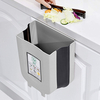 Collapsible Mini white bathroom trash can for Cabinet/Car/Bedroom/Bathroom Waste Bin Plastic 2.4 Gallon White bathroom trash bin