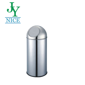 Stainless Steel Push Bin with Liner (40 Litre)