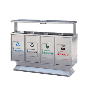 Classification Outdoor Compartments Bin Trash Can Aste Bin Cabinet