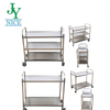 commercial heavy duty Mobile hotel room service Utility Cart 2 layers 3 layers Stainless Steel Hospital Medical Trolley
