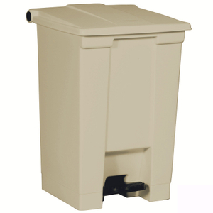 30l/45l/68l/87l Commercial Outdoor Indoor Plastic Foot Step on Trash Can Pedal Garbage Bin Waste Container