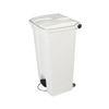 87/90 Litre All Plastic Step on Container with Wheels