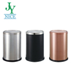 Swing Top Stainless Steel Colorful Powder Coating Iron Metal Hotel Residential Trash Cans Recycling Bin Waste Can
