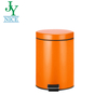 Popular for Girl's And Boy's Room Colorful Powder Coated Iron Steel Pedal Waste Bin Trash Can