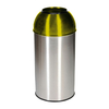 40 LITRE DOME BIN ELECTRIC FINISHED Stainless Steel Waste Bin
