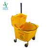 Heavy Duty PP Swabber Wash Bucket with Wheels Hotel Hospital Shop Floor Cleaning Wringer Mop Bucket