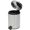 Round Bathroom Trash Can with Lid Soft decorative cute bathroom trash can with Lid Hotel Amenities