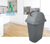 Small Outdoor Street Stairs Garbage Bin With Lid 30L/45L Swing Top Plastic Household Dustbin