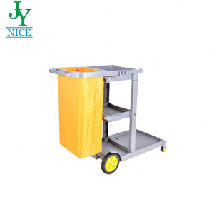 Commercial Hotel Housekeeping Cleaning Trolley with Janitorial Supplies Hospital Service Janitor Cart