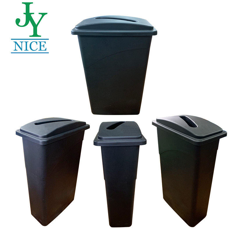 Commercial Office Ecofriendly Waste Bin with Lid 90L Bottle Paper Classification Container PP