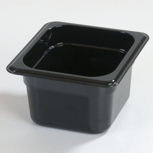New Black Food Container Plastic 5500ml Each 2500ml 1/1, 1/2, 1/3, 1/4, 1/6, 1/9 Qt Pack Of 6 Sets