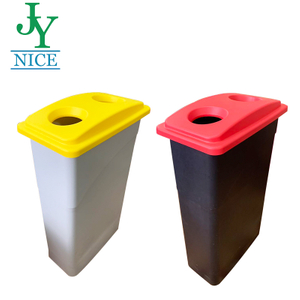 Eco-Friendly Material Reusable Garbage Can Plastic Recycle Bin with PP Lid Blue Green Black 90L Classified Waste Barrel
