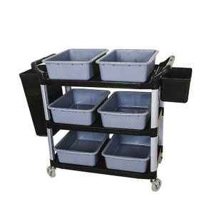 Bowl collection trolley Restaurant service trolley withdrawing cart