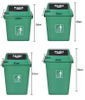 20/40/60 Liter Plastic Waste Container Outdoor Garbage Trash Can Paper Bottle Rubbish Storage Recycle Bin
