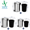 Wholesale 5L 8L 12L Pedal Waste Bin with Lid Office Hotel Lobby Stainless Steel Fingerprint Resistant Trash Can