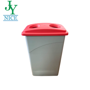 Commercial Office Eco-friendly Waste Bin with Lid 90L Bottle Paper Classification Container PP Plastic Public Rubbish Bin