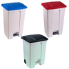 Storage Bin with Lid PP Plastic Trash Can with Caster Rubber Wheels Easy Moving