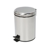 Round Bathroom Trash Can with Lid Soft Close And Removable Inner Wastebasket, Black trash can bathroom Office lidded bathroom trash can