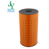 Large Home House Hotel Dirty Clothes Laundry Bin 35L 50L Standing Round Metal Powder Coating Sorter Laundry Hamper