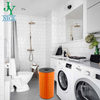 Large Home House Hotel Dirty Clothes Laundry Bin 35L 50L Standing Round Metal Powder Coating Sorter Laundry Hamper
