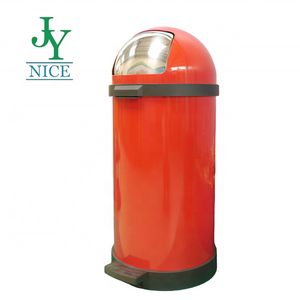 2021 New Fireproof Stainless Steel Lobby Dustbin with Pedal for Home Restaurant Kitchen Public Used Waste Bin 12L-70L