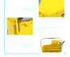 JYMW-007A 24L Yellow Blue Plastic Stainless Steel Rectangle Round Square Mop Wringer