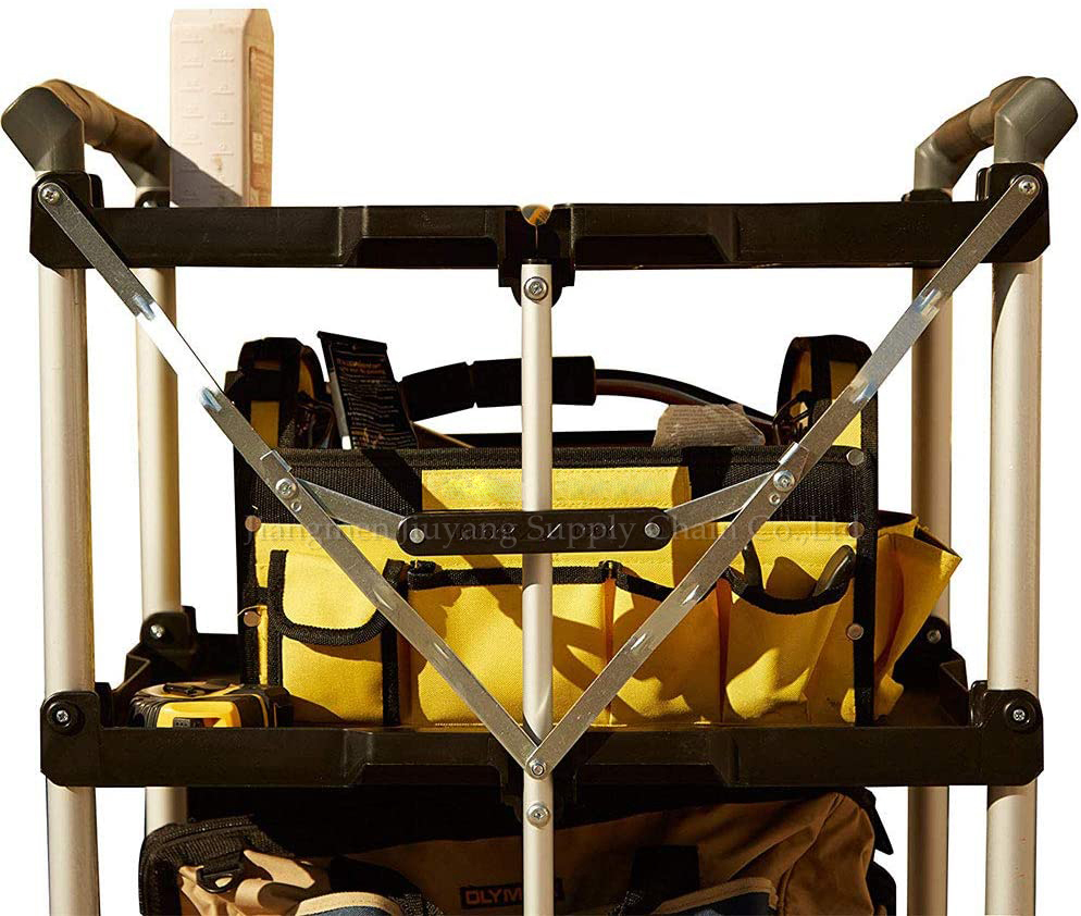 Folding Hand Truck Aluminum Portable Folding Hand Cart 165lbs Capacity