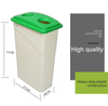 87Qt. Bottle Classification Dustbin Square Park Ash Bin with Lid Waste Container Slim Jim Plastic Waste Bin