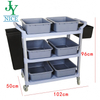 Multifunction hotel housekeeping dish collection push cart PP plastic supermarket Bar Restaurant Food service Trolley