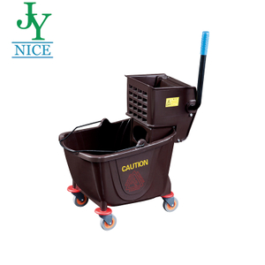 Coffer Color Mop Wringer High Quality Plastic Heavy Duty Public Places Mop Bucket With Wringer For Restaurant