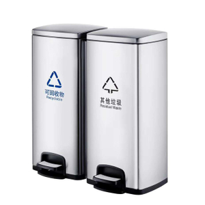 Trash Can with Recycling Bin Waste Can with Lid for Bedthroom Double Waste Bin