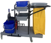 Housekeeping Service Plastic Cleaning Hotel Service Trolley Maid Cart