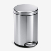 bathroom trash cans with lid Stainless Steel Iron Steel in Colorful Powder Coating Trash Can for Bedroom Waste Bin Garbage Bin