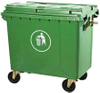 240L/360L/660L/1100L Hospital School Hotel Garden Large Outdoor Plastic Rubbish Bin Collection Trash Can Waste Bin