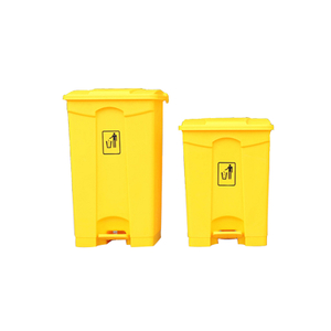 Plastic Foot Pedal 30L 45L 68L 87L Eco Friendly Kitchen Fireproof Garbage Recycle Trash Can