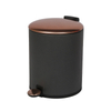 Carved Intaglio Rubbish Basket Classic Style Waste Bin Industrial Steel Bin For Hotel And Office