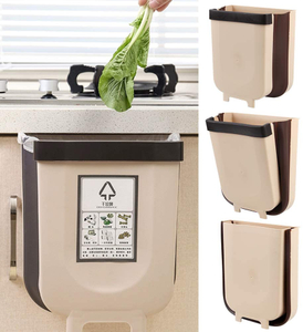 Kitchen Waste Bin Collection New Design Hanging Fold Trash Can
