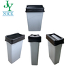 Paper Classification Dustbin Office ideal for Desk-side collection Square Park Ash Bin with Lid Slim Jim Plastic Waste Bin