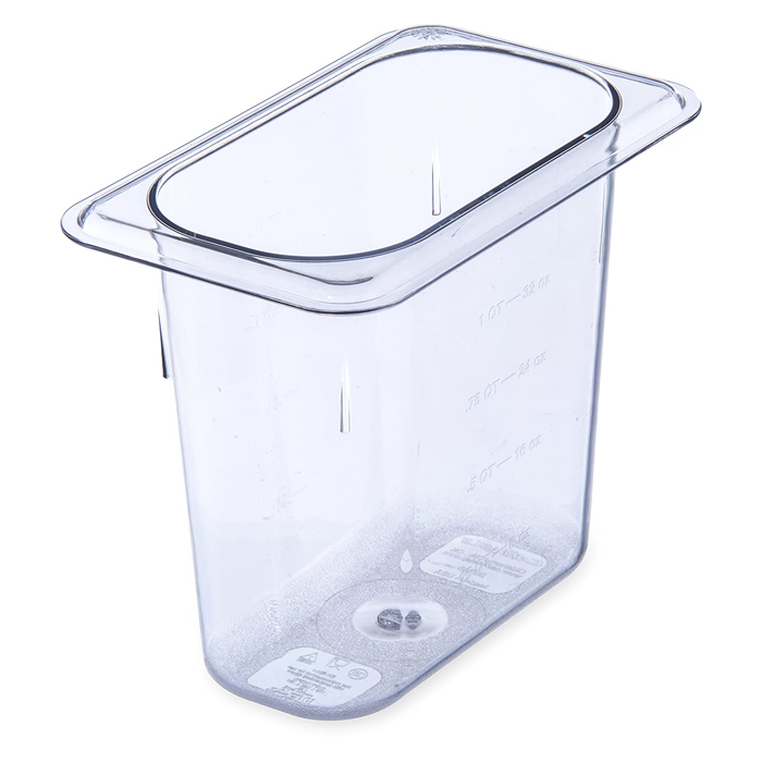 Safe PC Food Storage Container 100 Degree Temperature Pan Container To